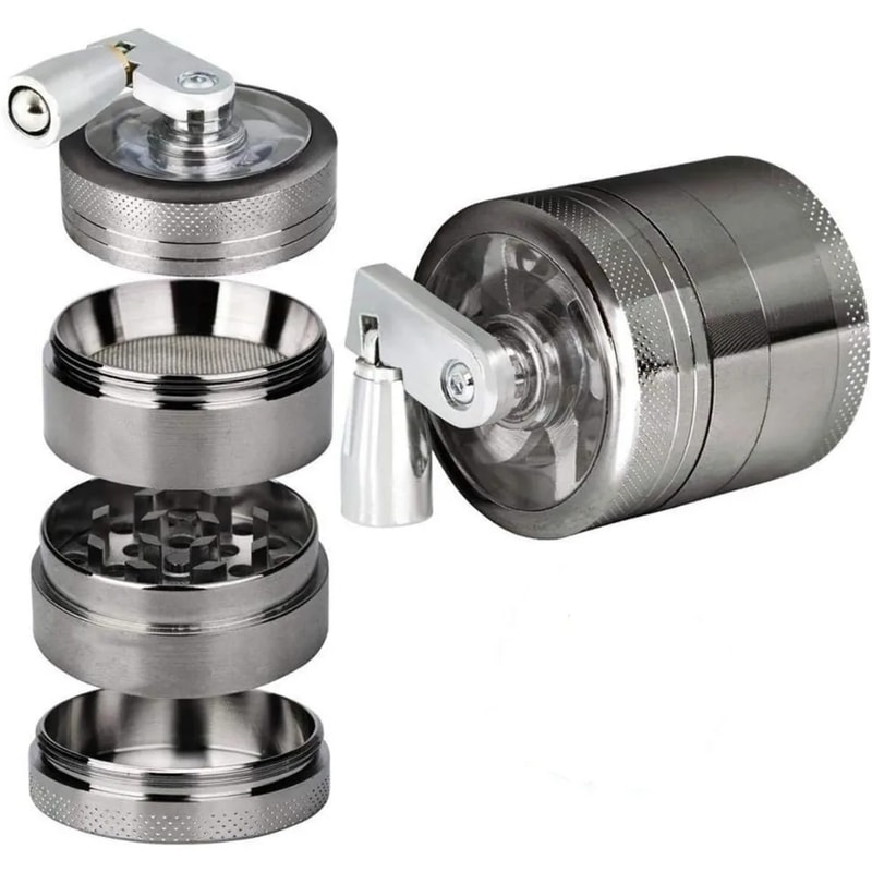 Metal Nutmeg Ginger Spice Grinder Premium Aluminum Manual Crusher For Hard Spices 4