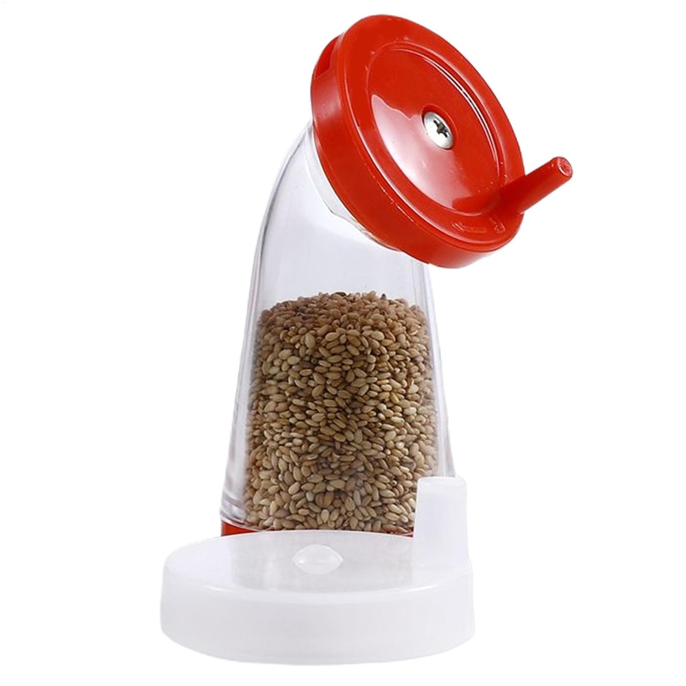 Hand-Cranked Sesame & Spice Grinder Mill Manual Pepper, Salt, and Spice Grinder for Freshly Ground Seasoning