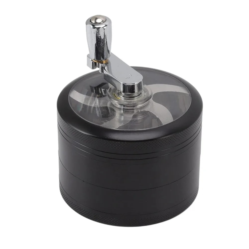 Hand Crank Tobacco Grinder Layers Pollinator Premium Spice Mill For Herb Crushing And Smoking Acces 6