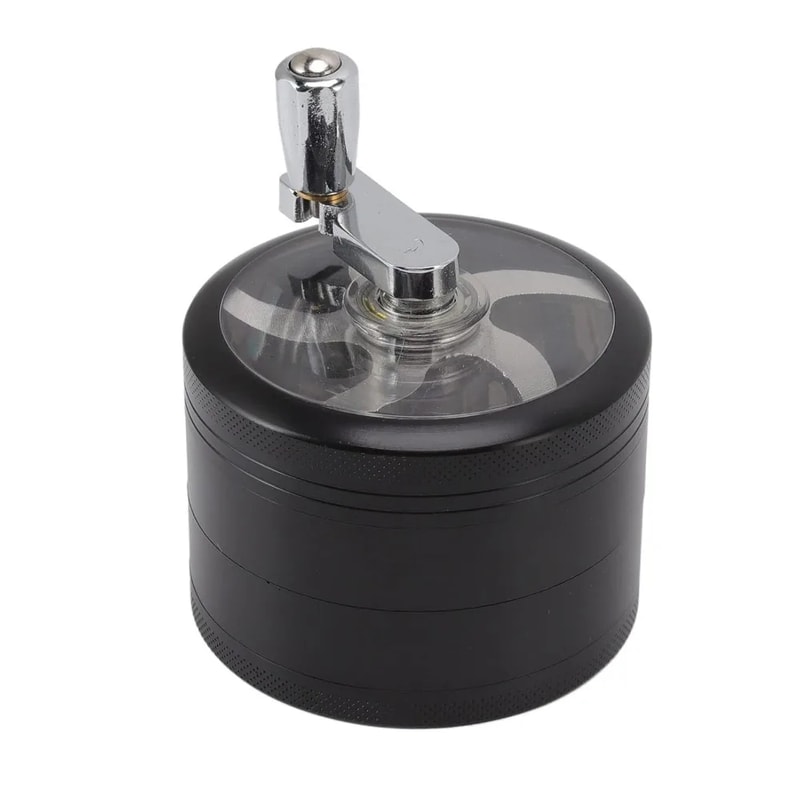 Hand Crank Tobacco Grinder Layers Pollinator Premium Spice Mill For Herb Crushing And Smoking Acces 6