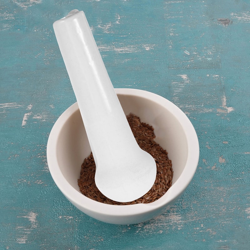 Ceramic Garlic Grinder Pestle Mini Manual Food Grinding Stick