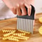 Stainless Steel Wavy Potato Chip Slicer Crinkle Cutter French Fry Maker And Kitchen Tool 1