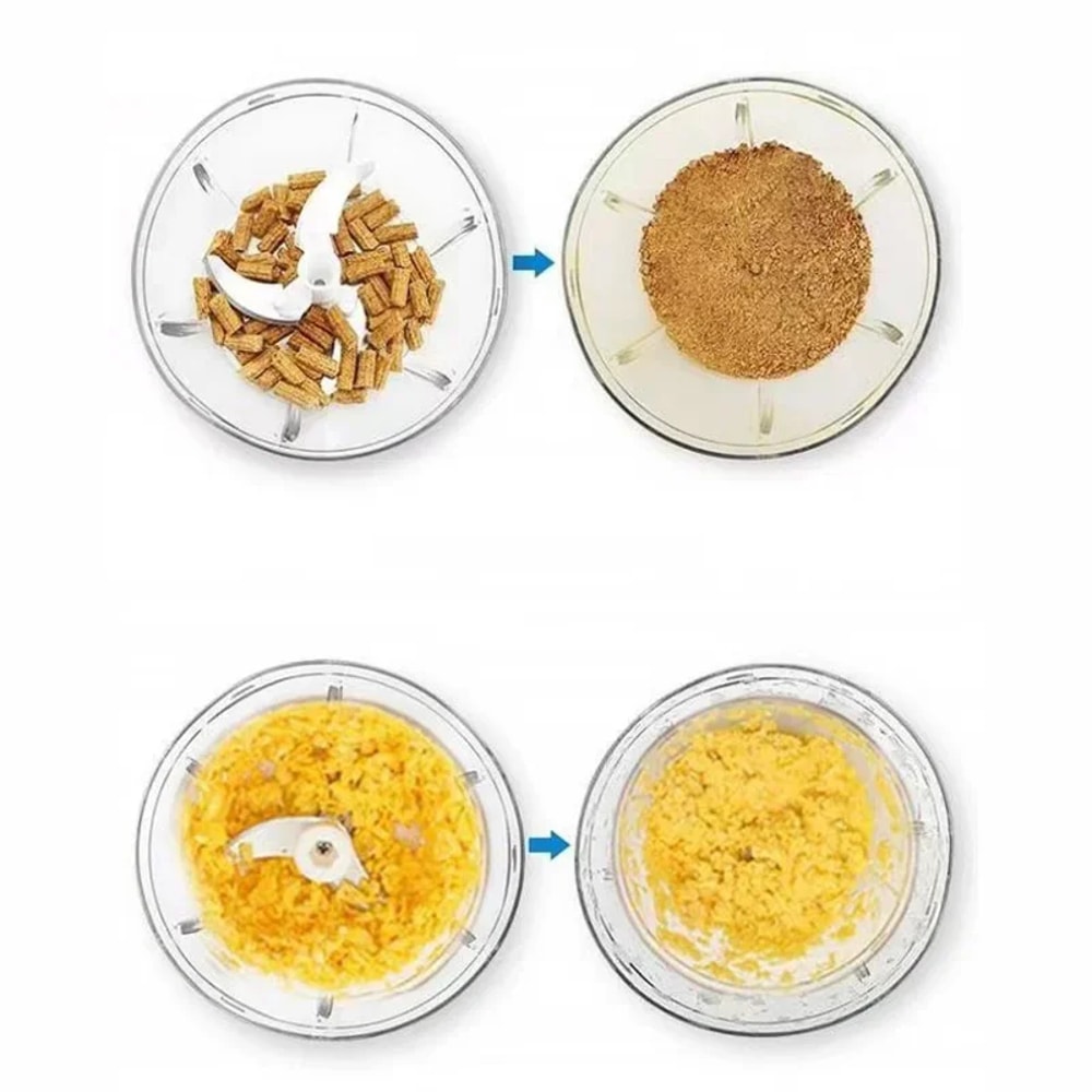 Mini Manual Food Shredder & Garlic Cutter Portable Vegetable & Meat Mincer for Kitchen