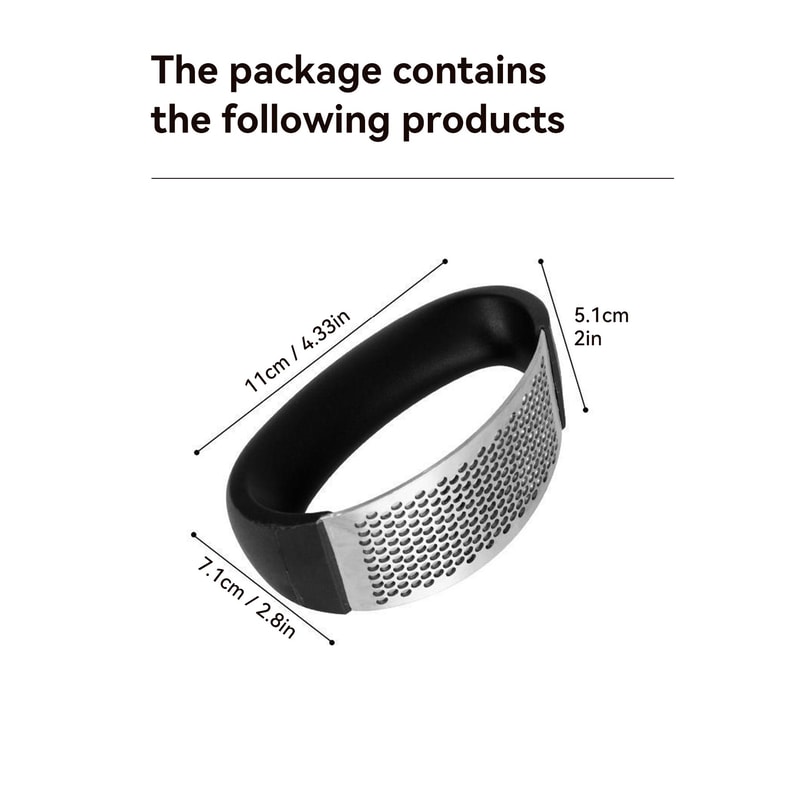 Stainless Steel Garlic Press Ginger Crusher Manual Kitchen Tool For Fruits Vegetables And Herbs 6