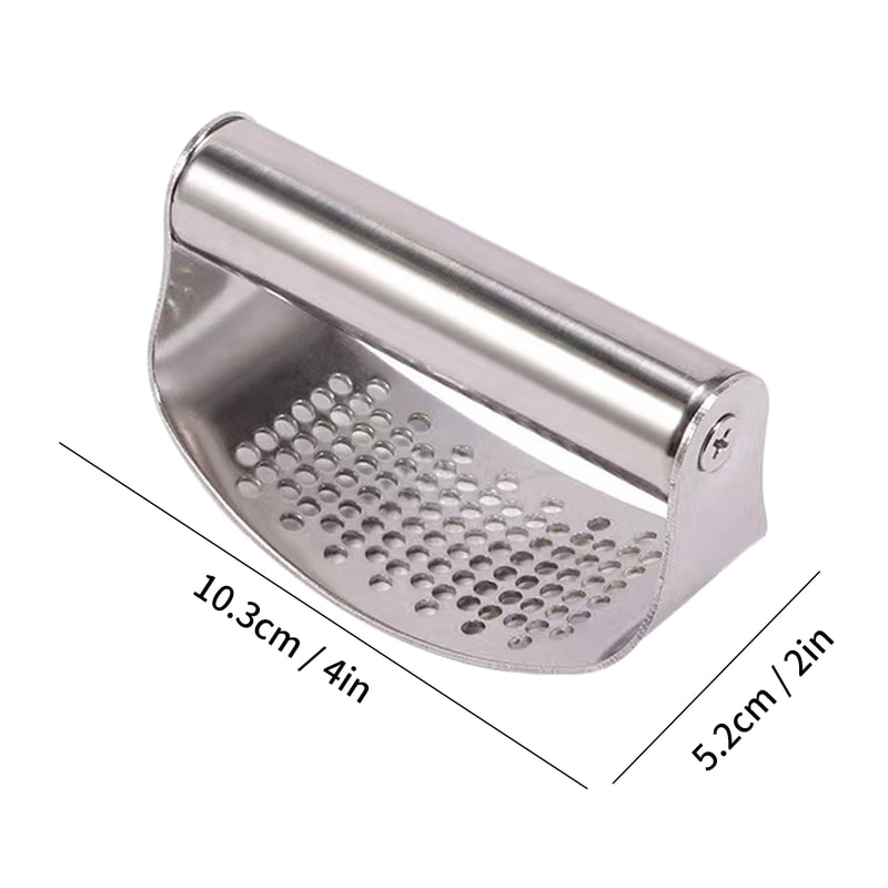 Stainless Steel Garlic Press Ginger Crusher Manual Kitchen Tool For Fruits Vegetables And Herbs 7