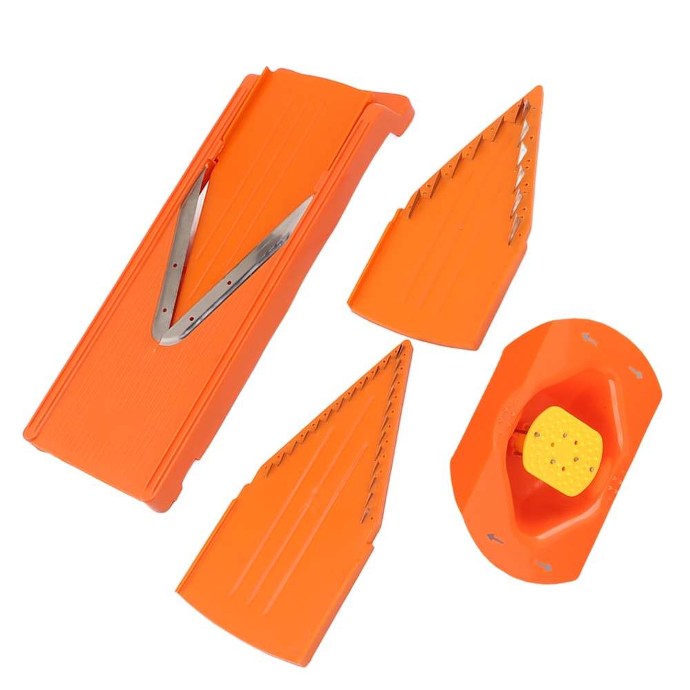 Manual Vegetable Cutter with Stainless Steel Blade, Large Frame, Hand Protector for Safe and Efficient Slicing