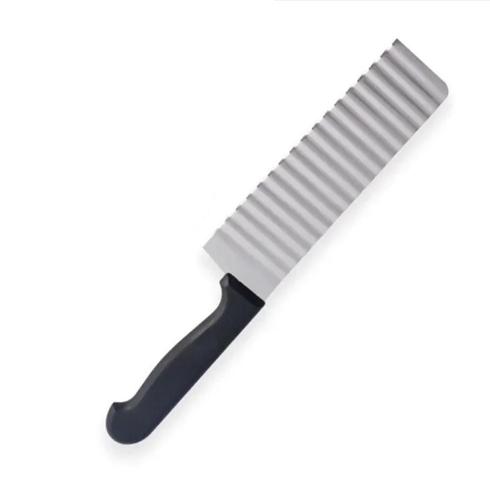 Stainless Steel Crinkle Cutter Wavy Slicer Knife For Potatoes Vegetables And Fruits 5