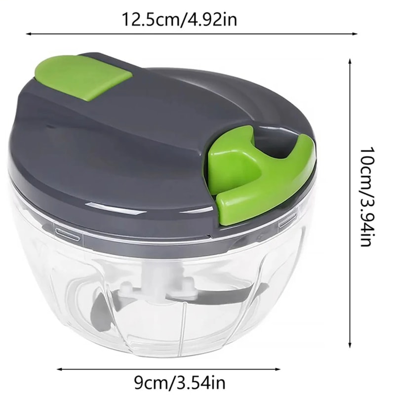 Manual Garlic Chopper Hand Pull String Vegetable Cutter For Onions Ginger Nuts More Multifunctiona 4