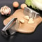 Upgraded Stainless Steel Garlic Press & Crusher Manual Squeezer for Garlic, Ginger, and More
