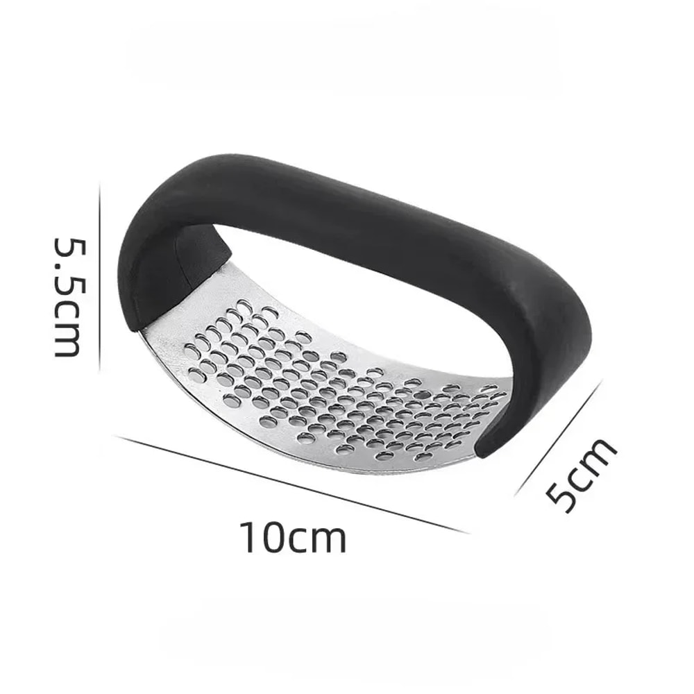 Upgraded Stainless Steel Garlic Press & Crusher Manual Squeezer for Garlic, Ginger, and More