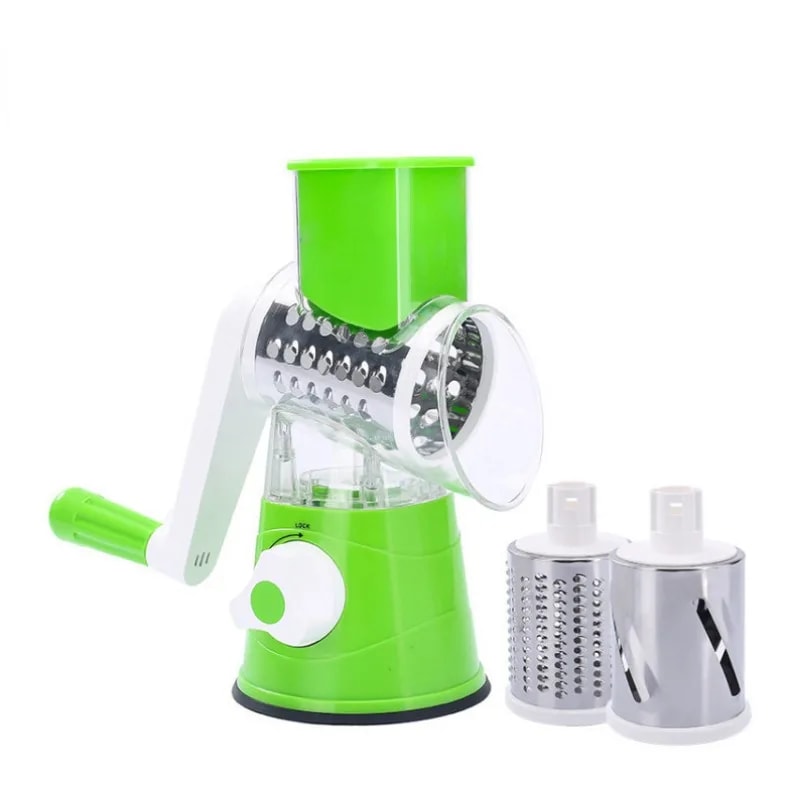Multifunctional Roller Vegetable Cutter Hand Crank Potato Grater Home Kitchen Shredder 8