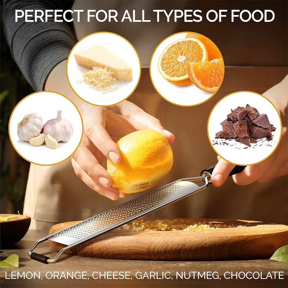 Stainless Steel Wire Grater With AntiSlip Plastic Handle Ideal For Cheese Garlic Fruit And Chocolat 4