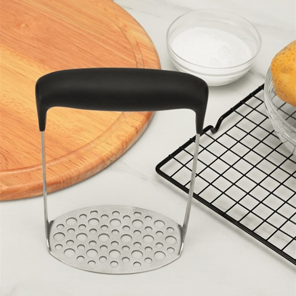 Stainless Steel Potato Masher and Ricer Smooth Mashed Potatoes and Fruit Puree Maker