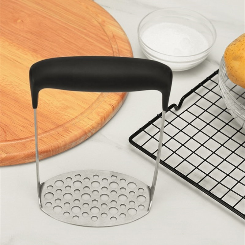 Stainless Steel Potato Masher and Ricer Smooth Mashed Potatoes and Fruit Puree Maker