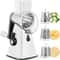 Multi-Purpose Rotary Grater & Mandoline Vegetable Slicer Perfect for Cheese, Carrots, Potatoes.