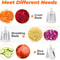 Multi-Purpose Rotary Grater & Mandoline Vegetable Slicer Perfect for Cheese, Carrots, Potatoes.