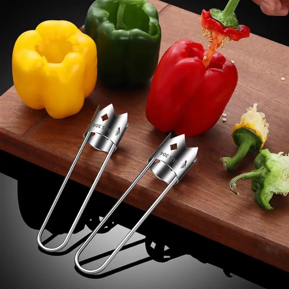 Portable Stainless Steel Apple And Pear Core Remover Durable Handheld Tool For Vegetables 2