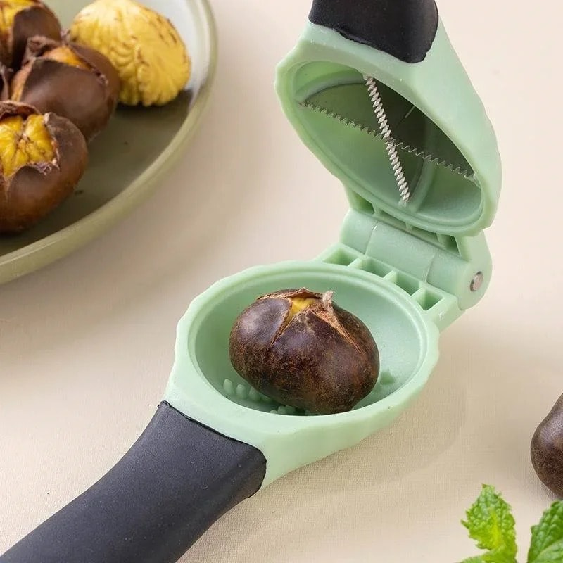 Chestnut & Nutcracker Sheller Walnut and Chestnut Opener Tool for Easy Shelling