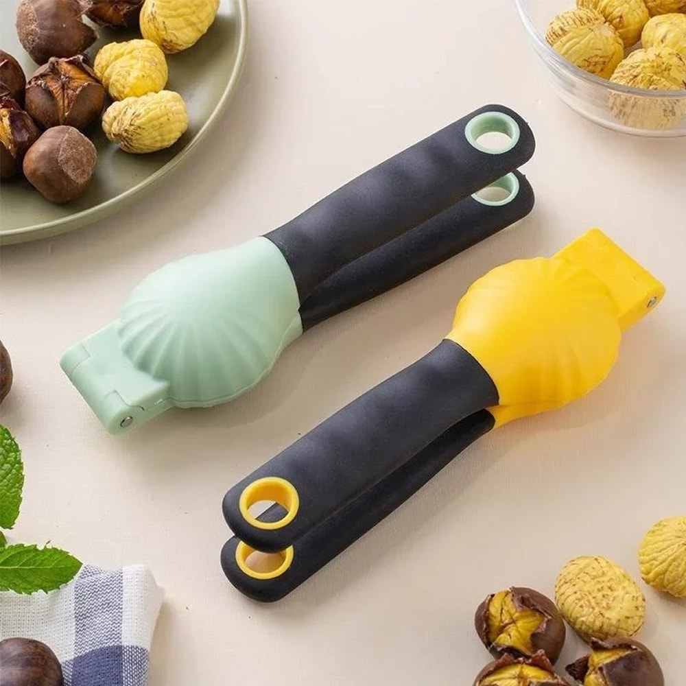 Chestnut & Nutcracker Sheller Walnut and Chestnut Opener Tool for Easy Shelling