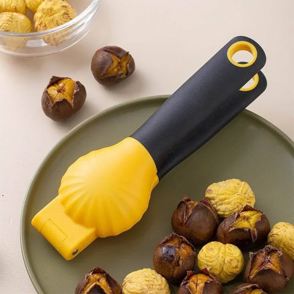 Chestnut & Nutcracker Sheller Walnut and Chestnut Opener Tool for Easy Shelling