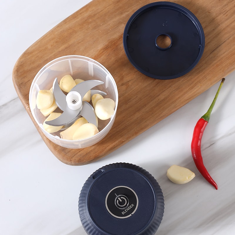 USB Electric Garlic Masher Vegetable Chopper Portable Food Processor For Kitchen Meat Grinding 1