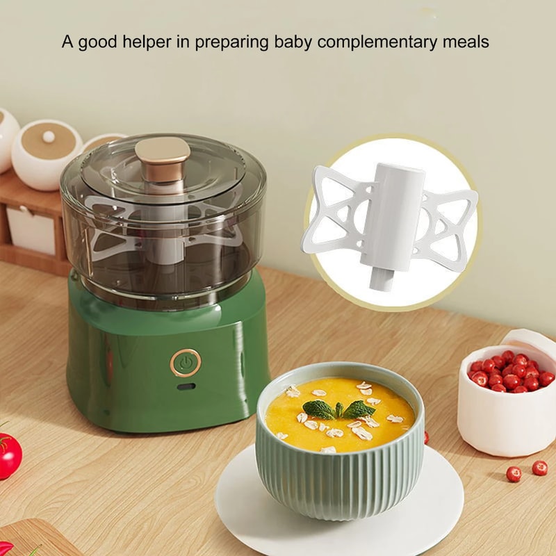 Mini Electric Meat Grinder & Garlic Masher Multifunctional Wireless Food Processor for Baby Food & More