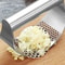 Stainless Steel Garlic Press & Ginger Squeezer Manual Rocker Crusher for Effortless Minced Garlic