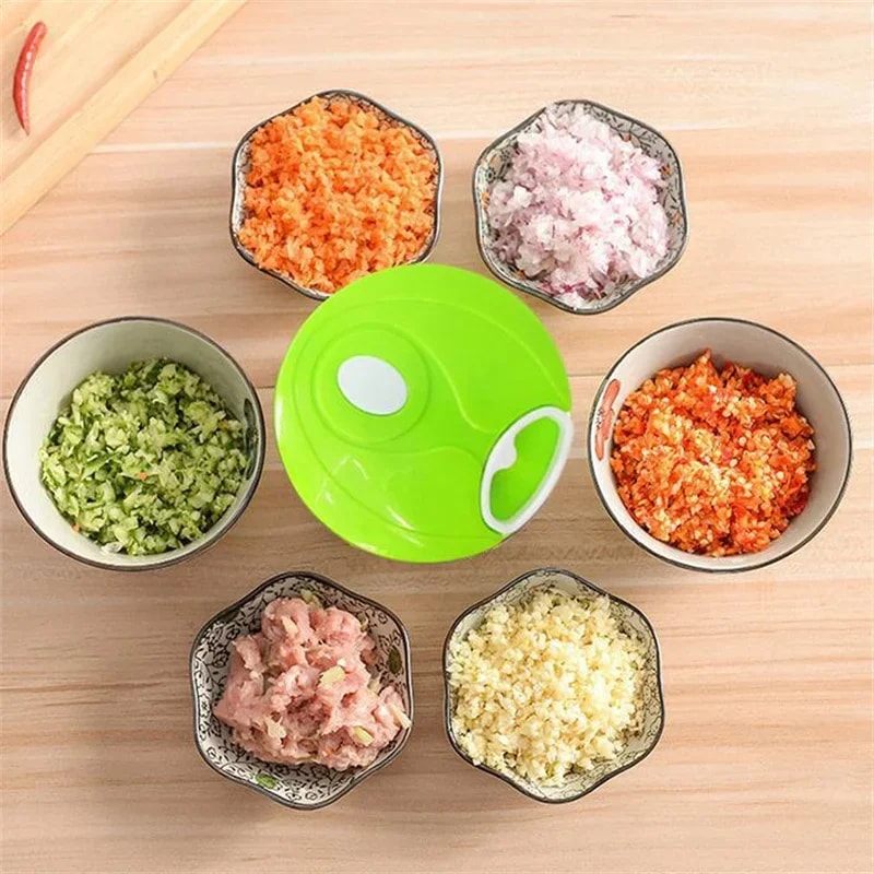 Manual Meat Mincer & Garlic Chopper Multi-Use Vegetable & Onion Cutter for Easy Kitchen Prep