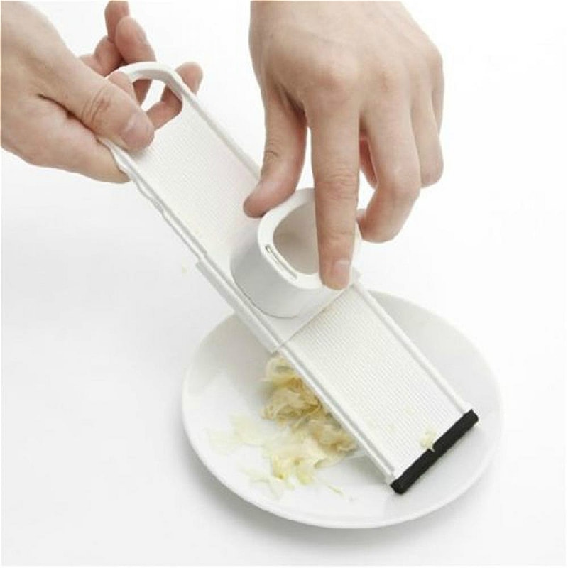 Ginger Garlic Cutter Slicer Manual Vegetable Chopper for Effortless, Double-Sided Grinding & Slicing
