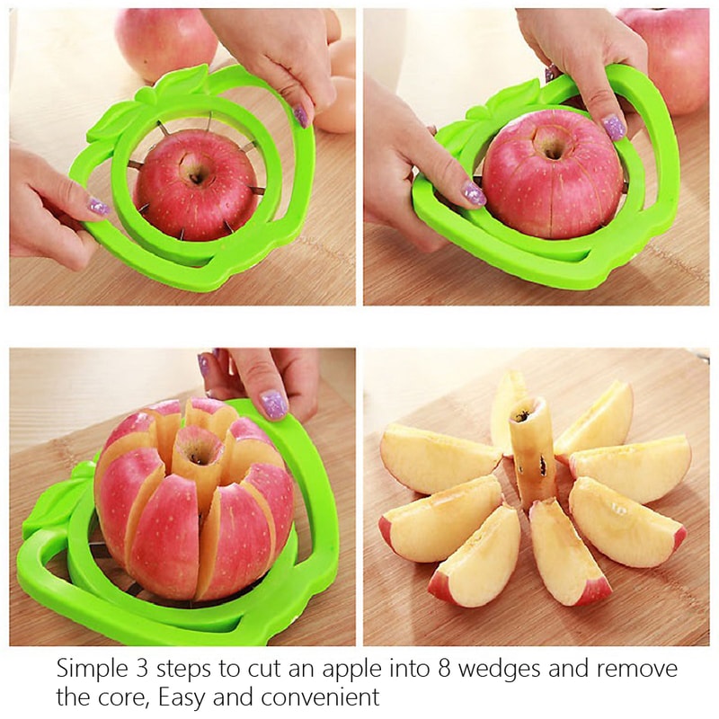 Multi-function Fruit and Vegetable Slicer Cutter Apple and Pear Corer for Quick, Easy Meal Prep