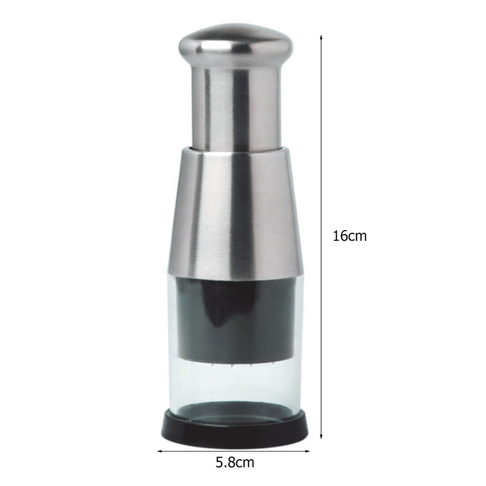 Stainless Steel Manual Vegetable Chopper Mini Garlic Mincer For Herbs Ginger And Nuts 4