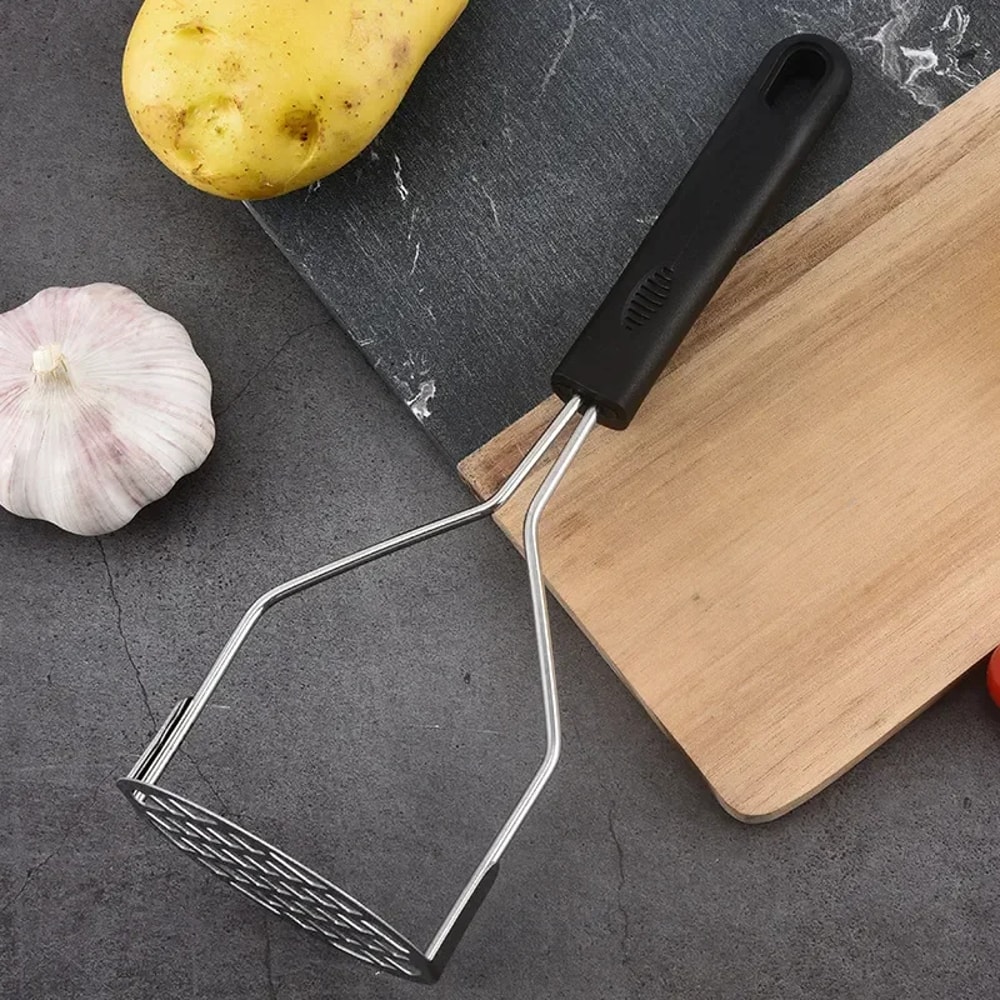 Stainless Steel Potato Masher For Smooth Creamy Mash Juices EasytoUse Fruit Vegetable Press 2