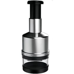 manual garlic chopper & vegetable slicer mini mincer crusher for herbs, ginger, and nuts