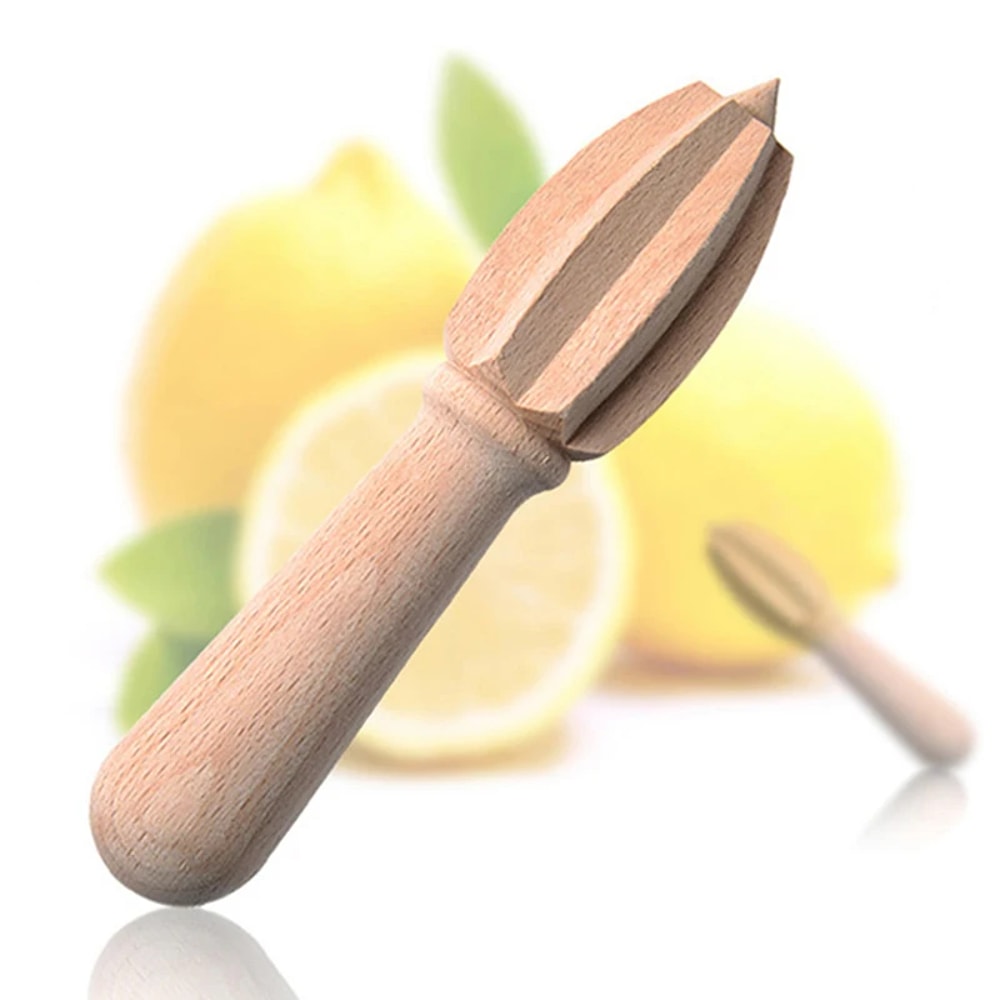 Wooden Lemon & Citrus Squeezer Beech Wood Orange Juice Reamer for Kitchen, Bar, and Fruit Lovers