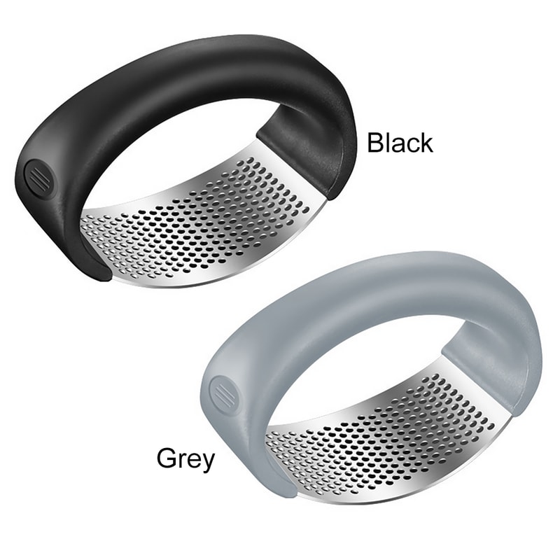 Stainless Steel Garlic Masher Manual Garlic Chopper Press Crusher for Fruits and Vegetables