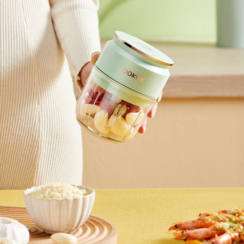 Glass Electric Garlic Crusher And Portable Fresh Meat Chopper USB Rechargeable Ginger Chili And Veg 0