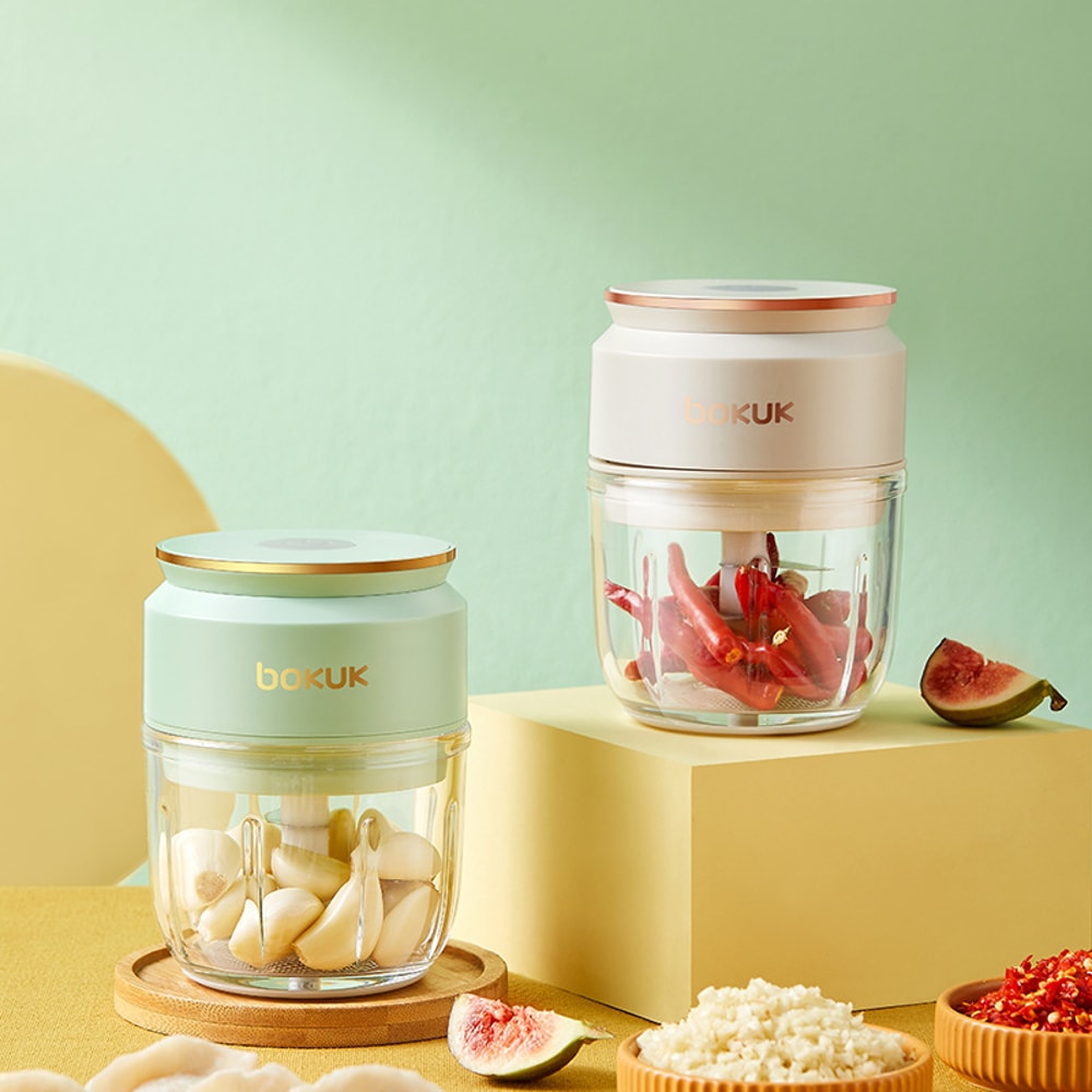 Glass Electric Garlic Crusher And Portable Fresh Meat Chopper USB Rechargeable Ginger Chili And Veg 1