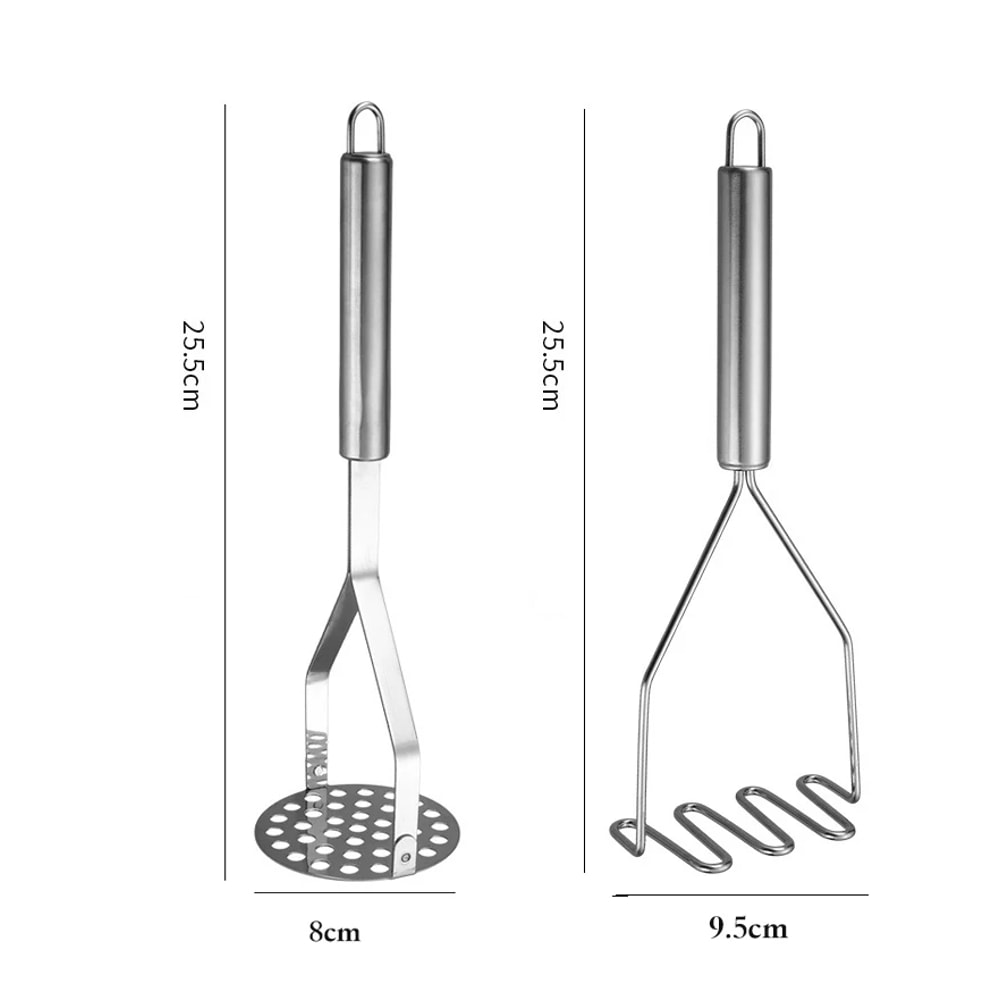 Stainless Steel Potato Masher Manual Fruit And Vegetable Crusher For Kitchen Use 4