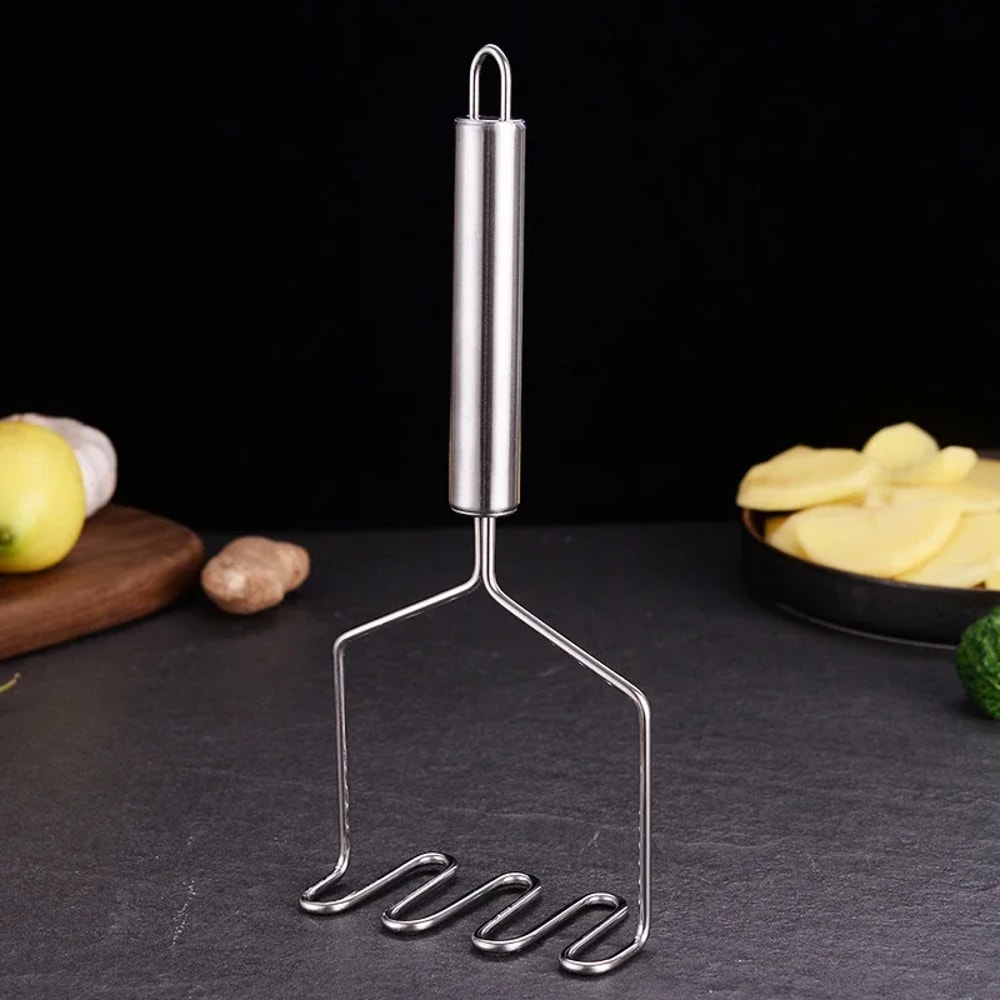 Stainless Steel Potato Masher Manual Fruit And Vegetable Crusher For Kitchen Use 6
