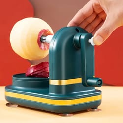 hand crank apple peeler and slicer stainless steel blade potato peeler for fruit and vegetable peeling in the kitchen
