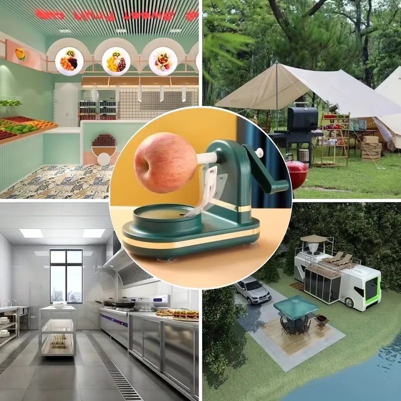 Hand Crank Apple Peeler and Slicer Stainless Steel Blade Potato Peeler for Fruit and Vegetable Peeling in the Kitchen