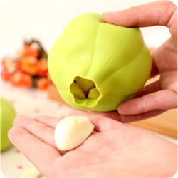 silicone garlic peeler tube easy no mess garlic peeling tool for kitchen