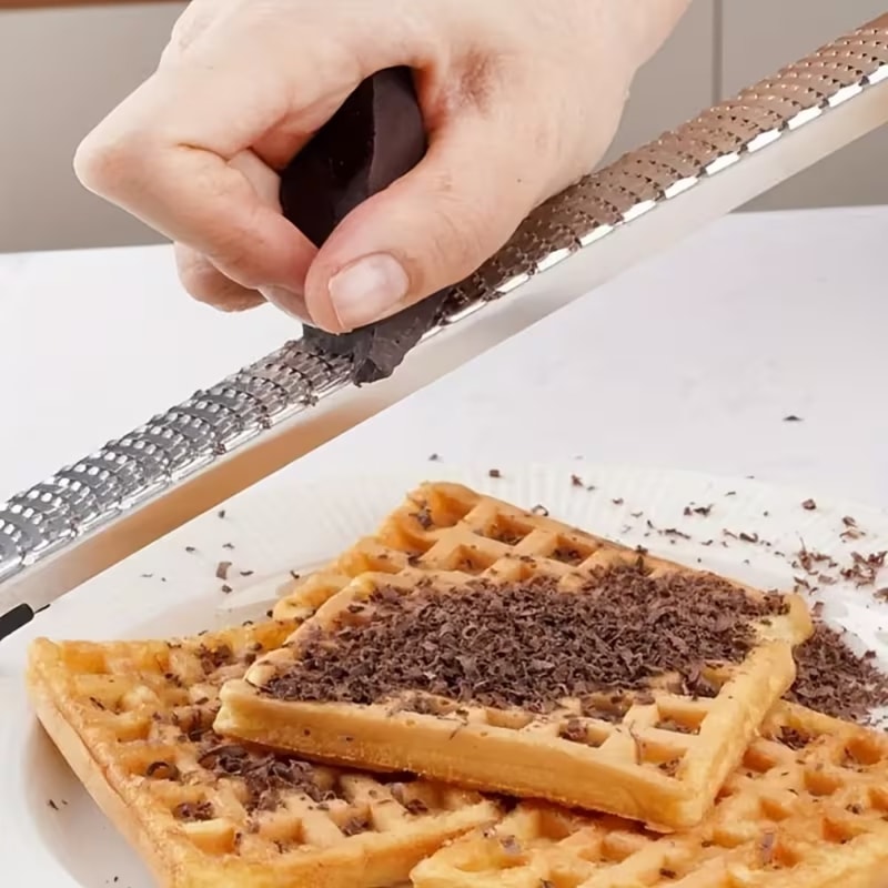 Premium Stainless Steel Cheese Grater & Lemon Zester with Long Handle