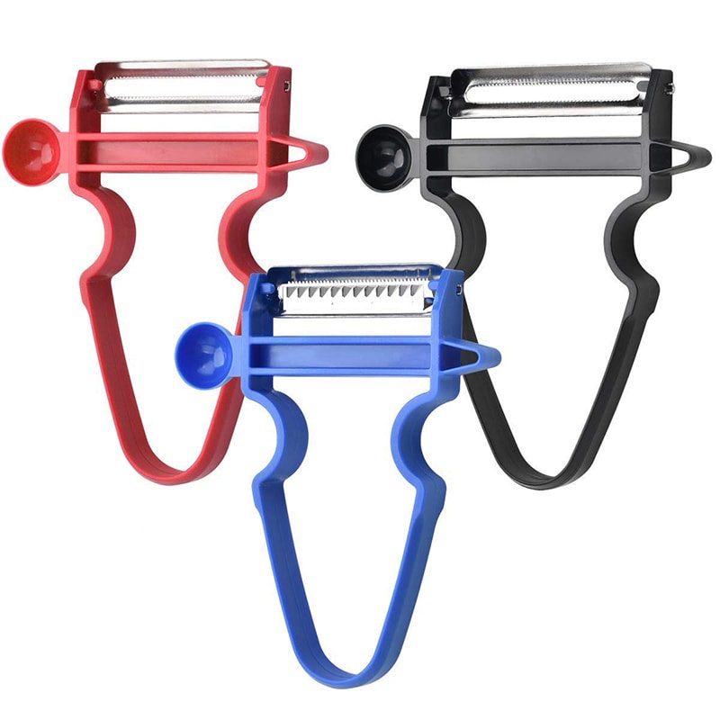 Precision Julienne Peeler & Serrated Paring Knife for Effortless Kitchen Prep