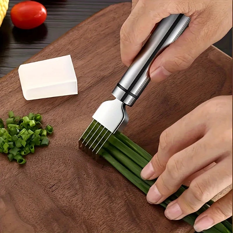 Stainless Steel Vegetable Shredder Green Onion Cutter Kitchen Slicing Tool 3
