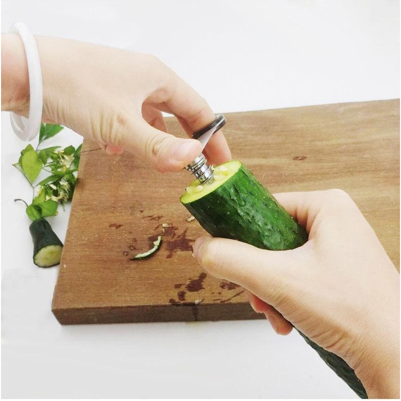 Stainless Steel Spiral Vegetable Slicer Julienne Cutter Kitchen Tool 4