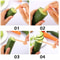 Stainless Steel Spiral Vegetable Slicer Julienne Cutter Kitchen Tool 5
