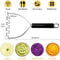 Stainless Steel Potato Masher Manual Vegetable Baby Food Press Tool 2