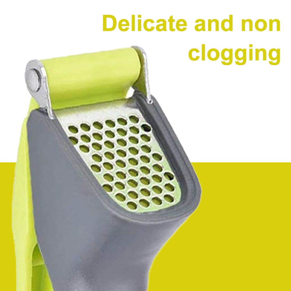 Easy Clean Garlic Press Crusher Manual Garlic Mincer Tool for Quick Kitchen Prep