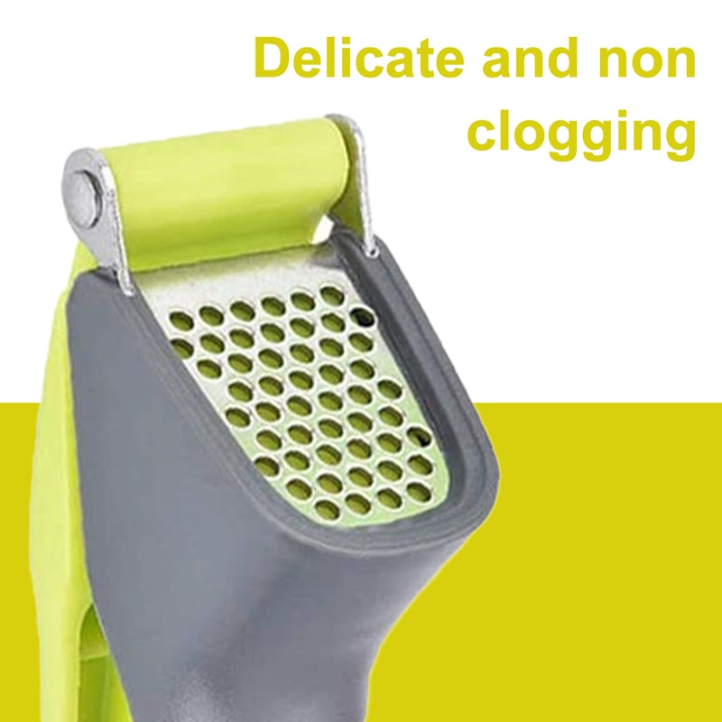 Easy Clean Garlic Press Crusher Manual Garlic Mincer Tool for Quick Kitchen Prep